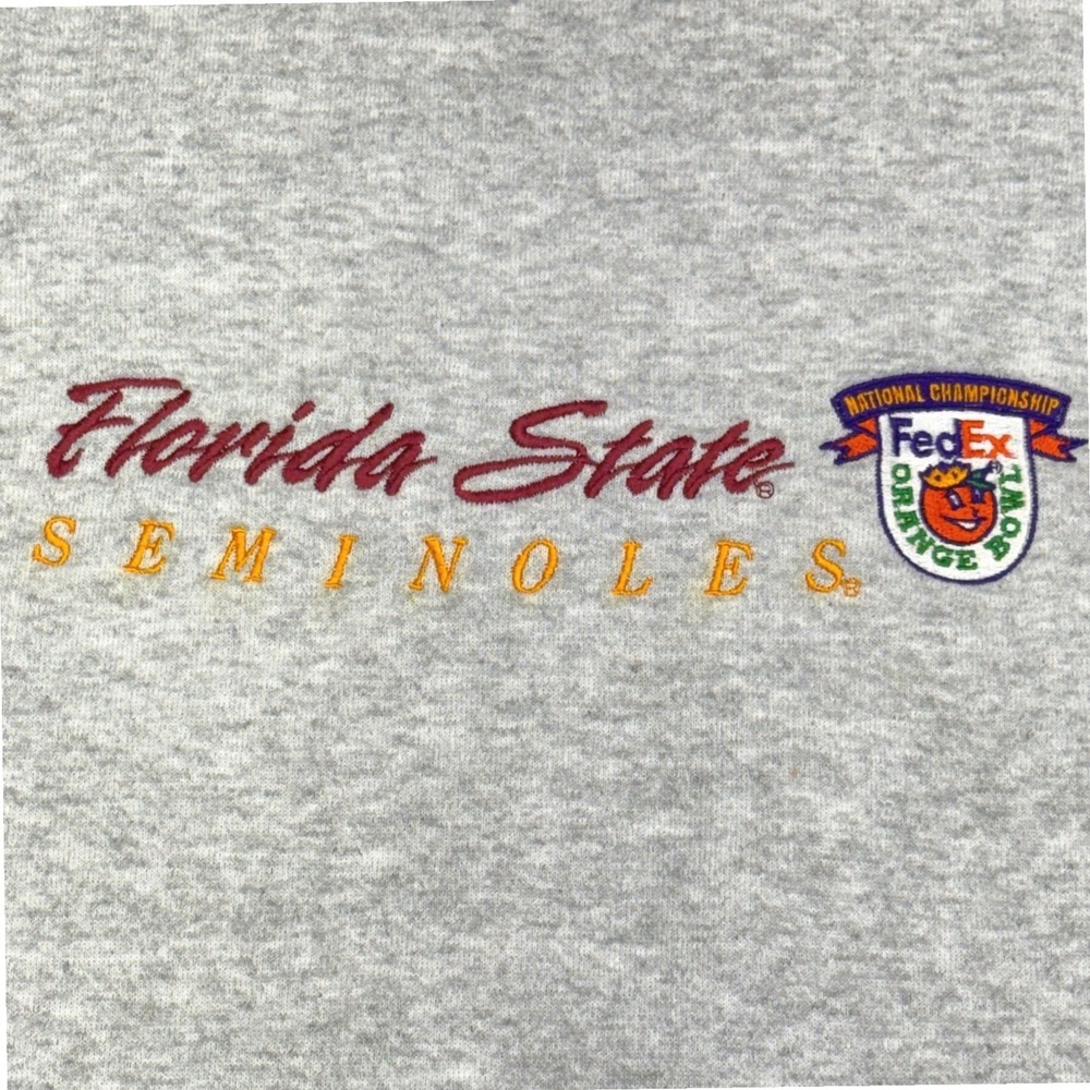Florida State Seminoles Tultex Sweatshirt Orange Bowl National Championship L - Picture 3 of 6
